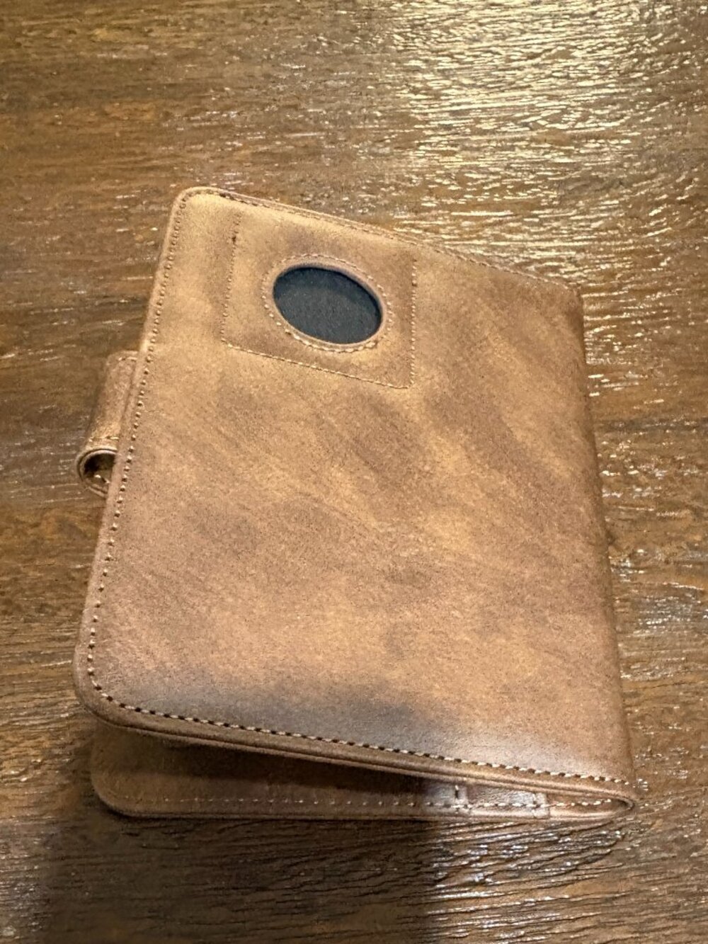 Brown Leather Passport Holder Wallet Case NEW - Picture 4 of 4